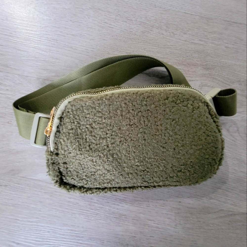 Olive Green Fleece Bag